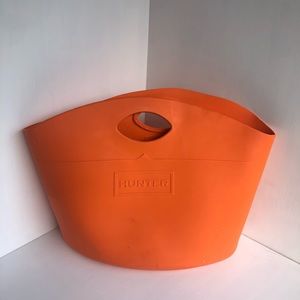 Rubber Orange Tote - Hunter for Target - NWOT
